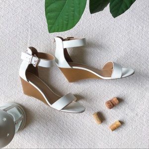 Call it Spring White Wedge Sandals